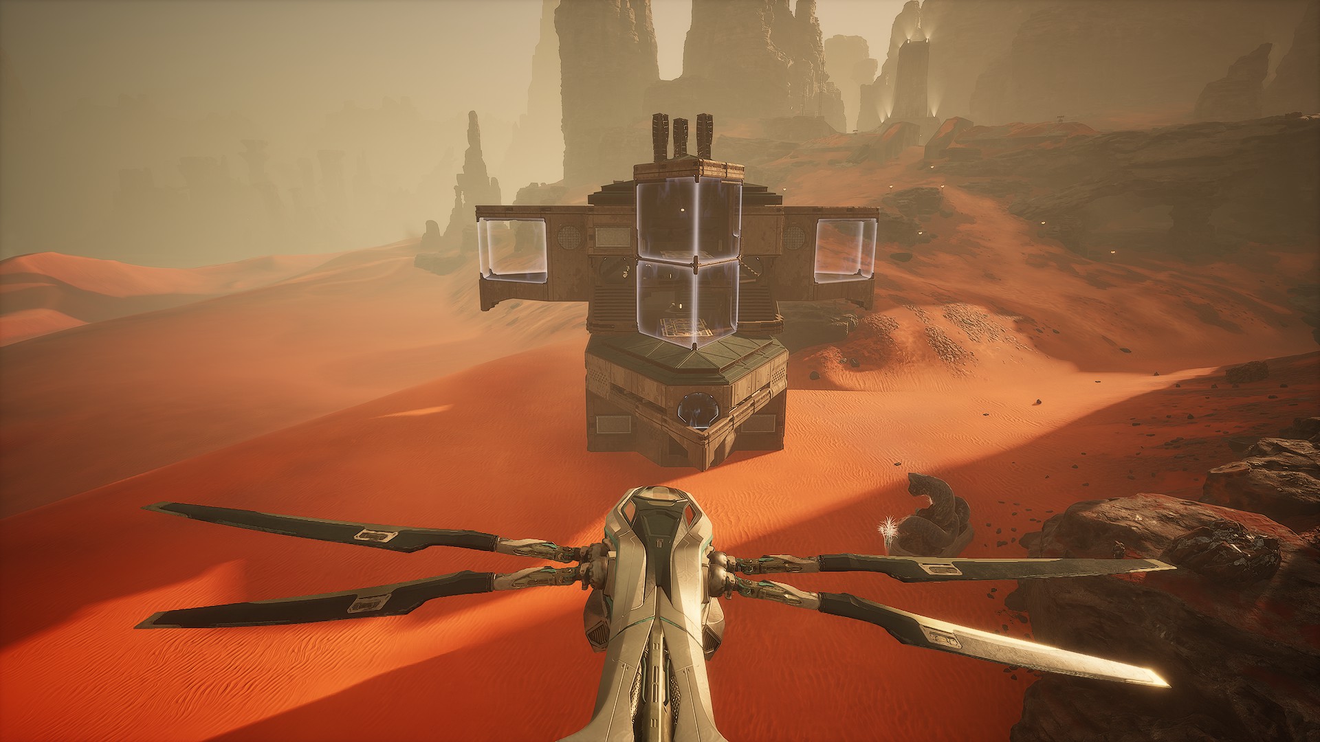 Head-on flight path toward the Anvil Hub