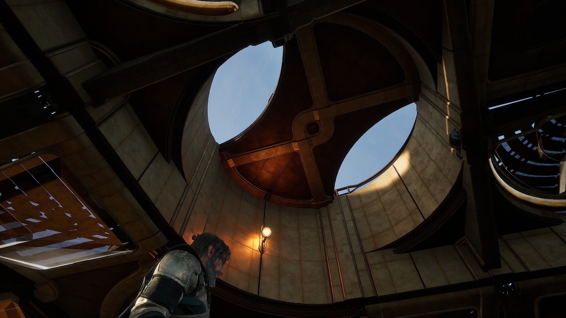 Dome ceiling detail inside the Lookout