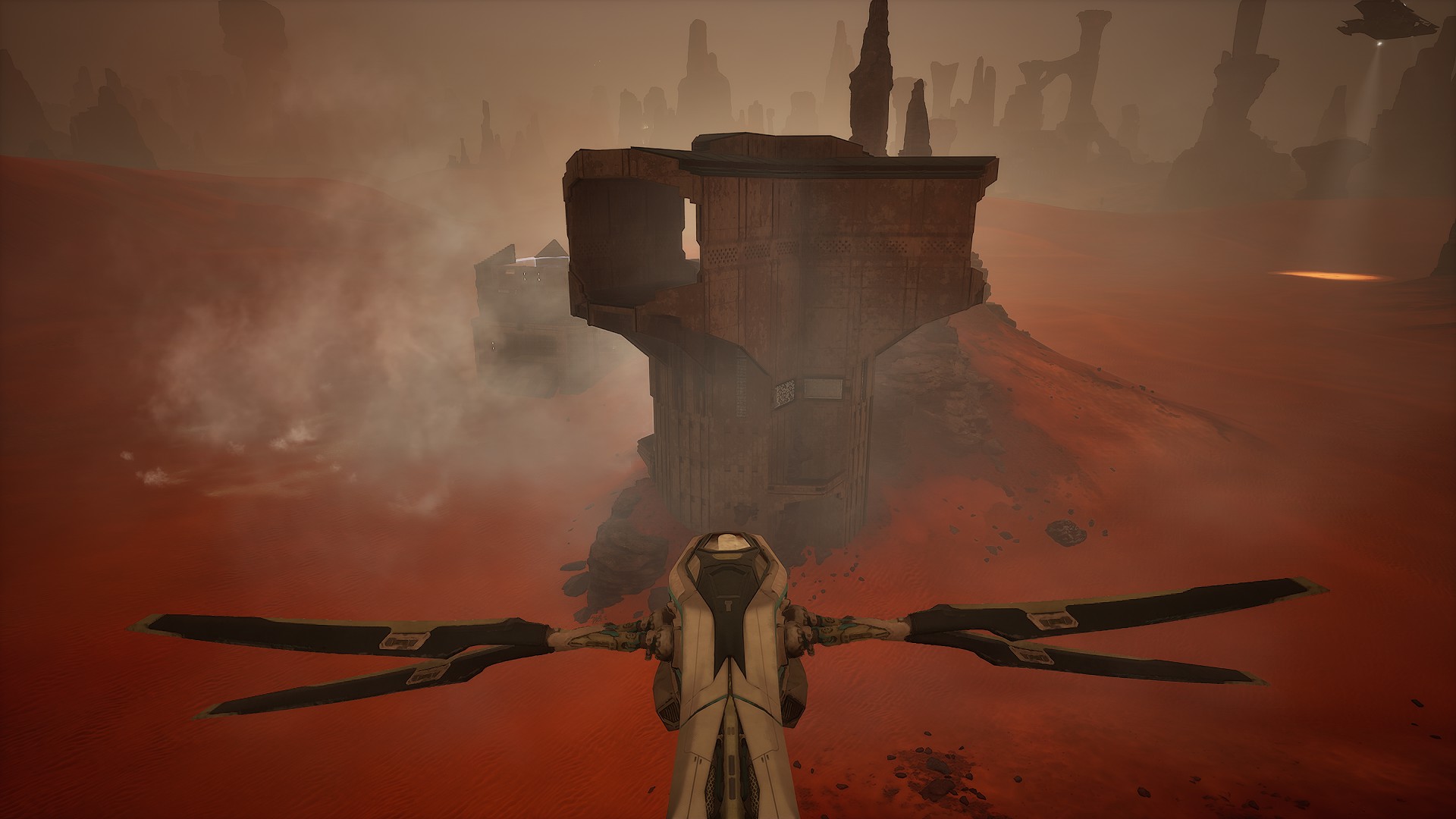 Rear exterior profile of the Xenth Kartel Outpost