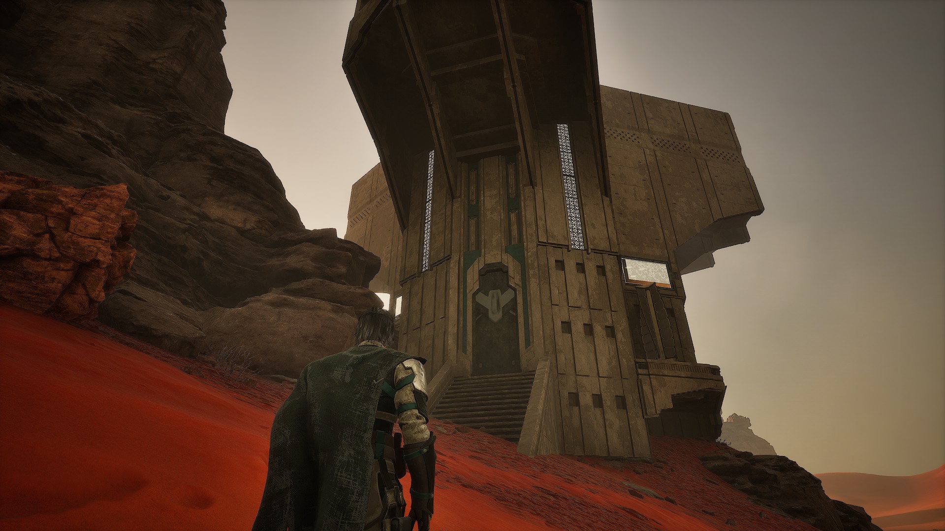 Ground-level approach to the Xenth Kartel Outpost